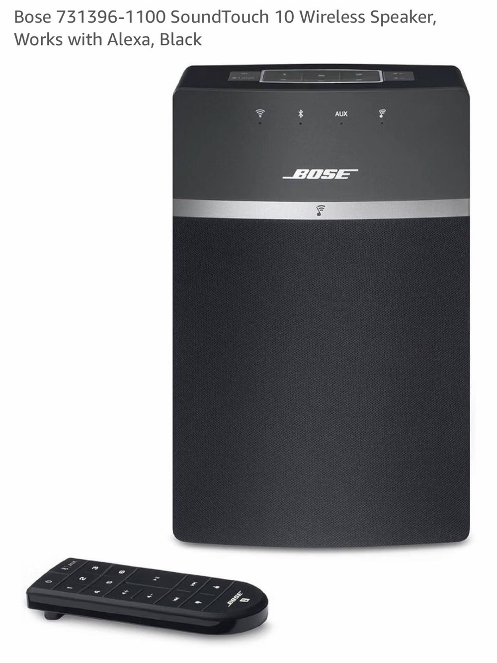 Bose SoundTouch 10 Wireless Speaker Black + Remote